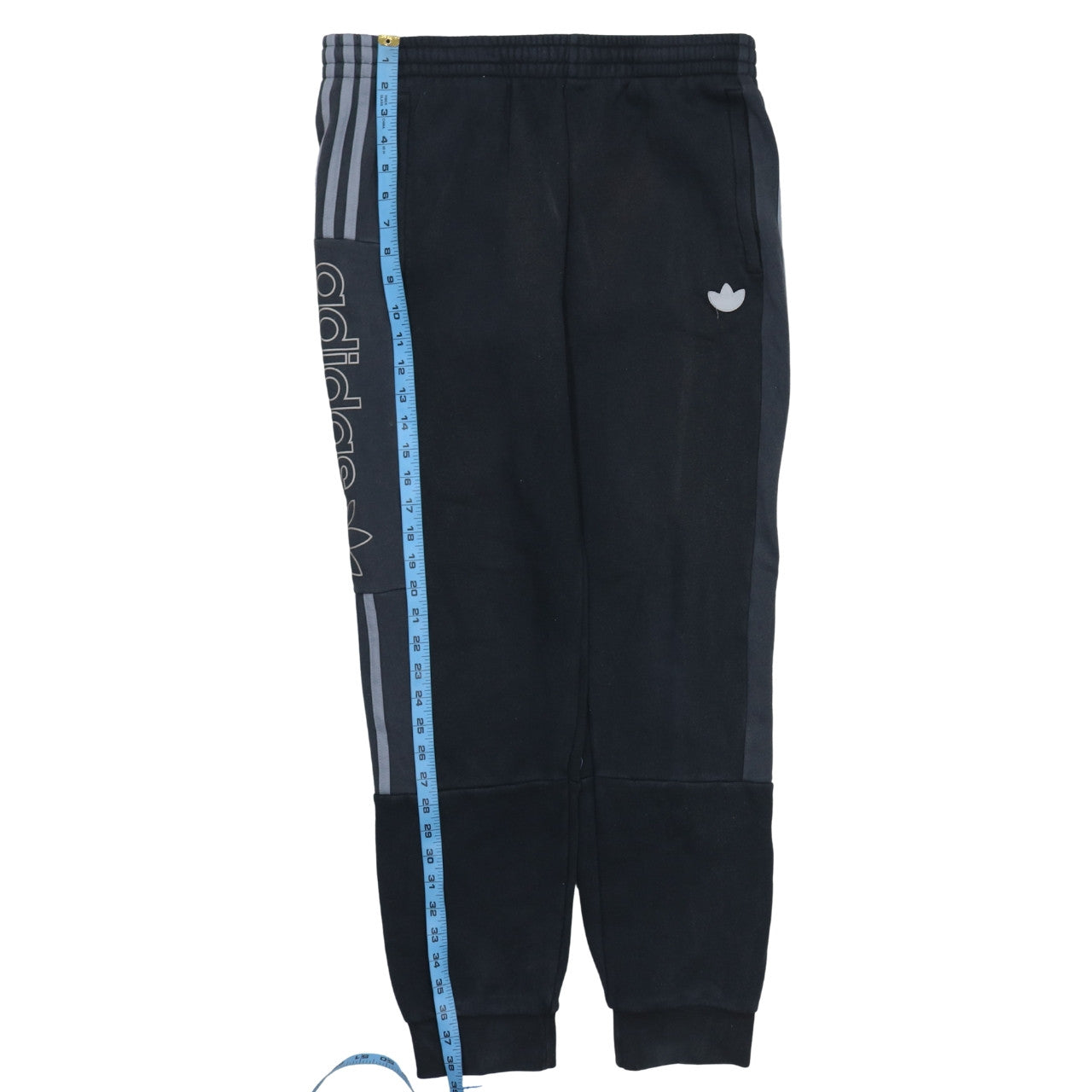 adidas Men's Black Jogger Trousers L Regular Fit Fleece Activewear