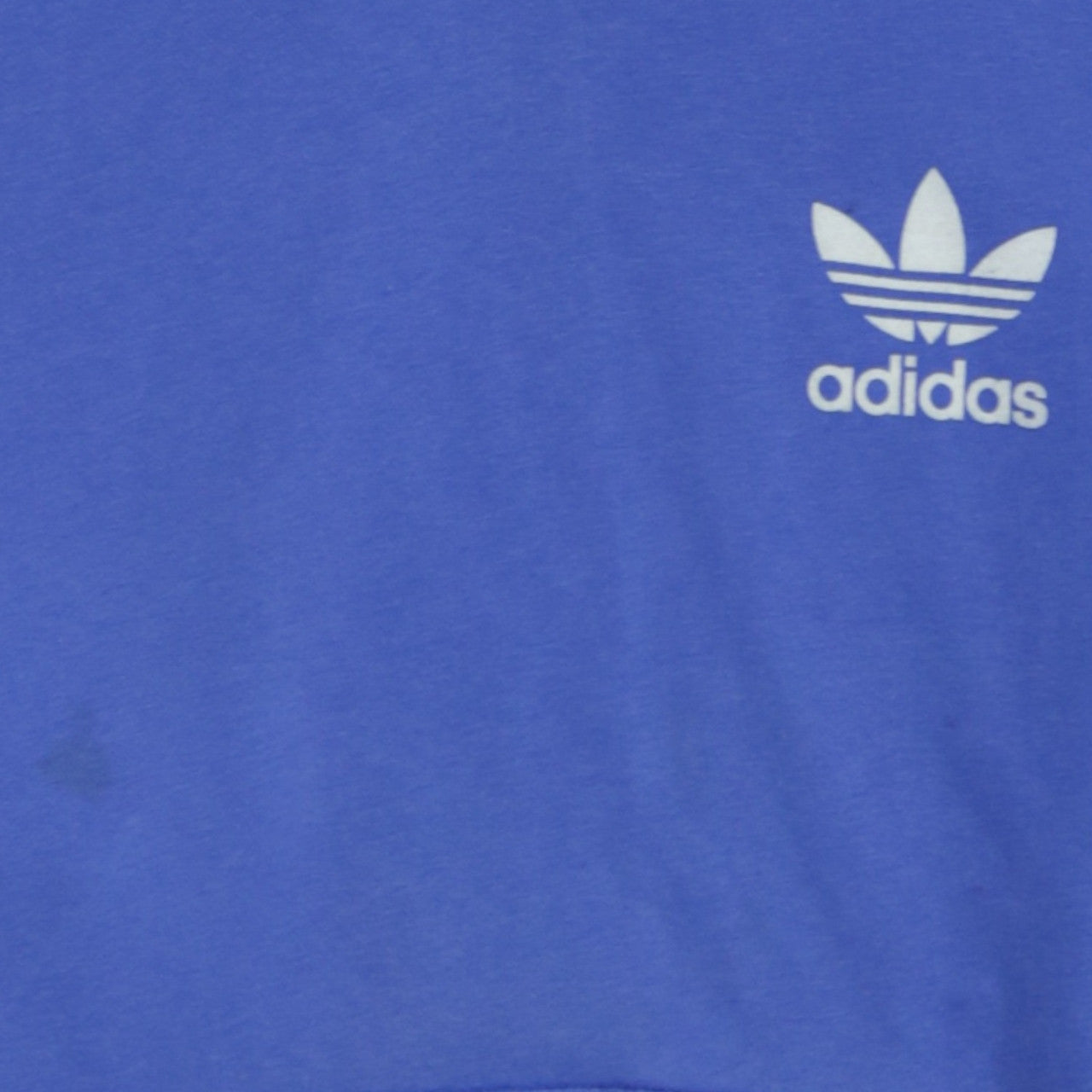 Adidas Women Blue Pullover Hoodie Large Cotton Casual Sportswear
