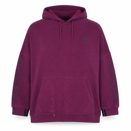 Adidas Women's Purple XL Pullover Hoodie with Logo Detail
