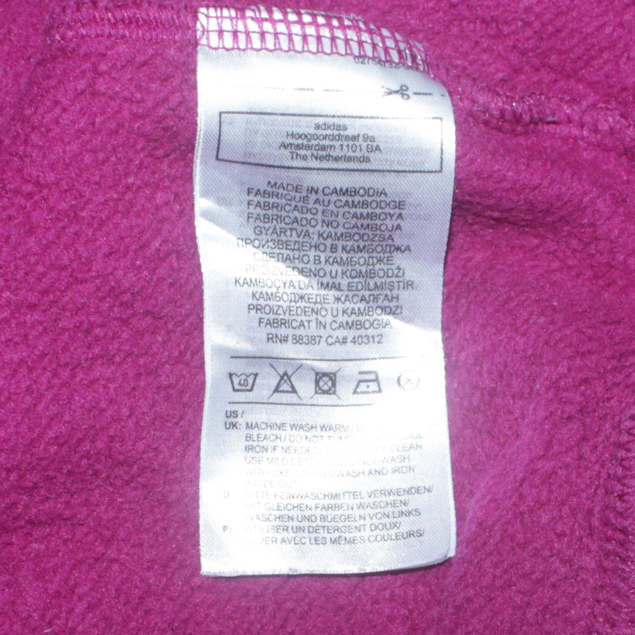 Adidas Women's Purple XL Pullover Hoodie with Logo Detail