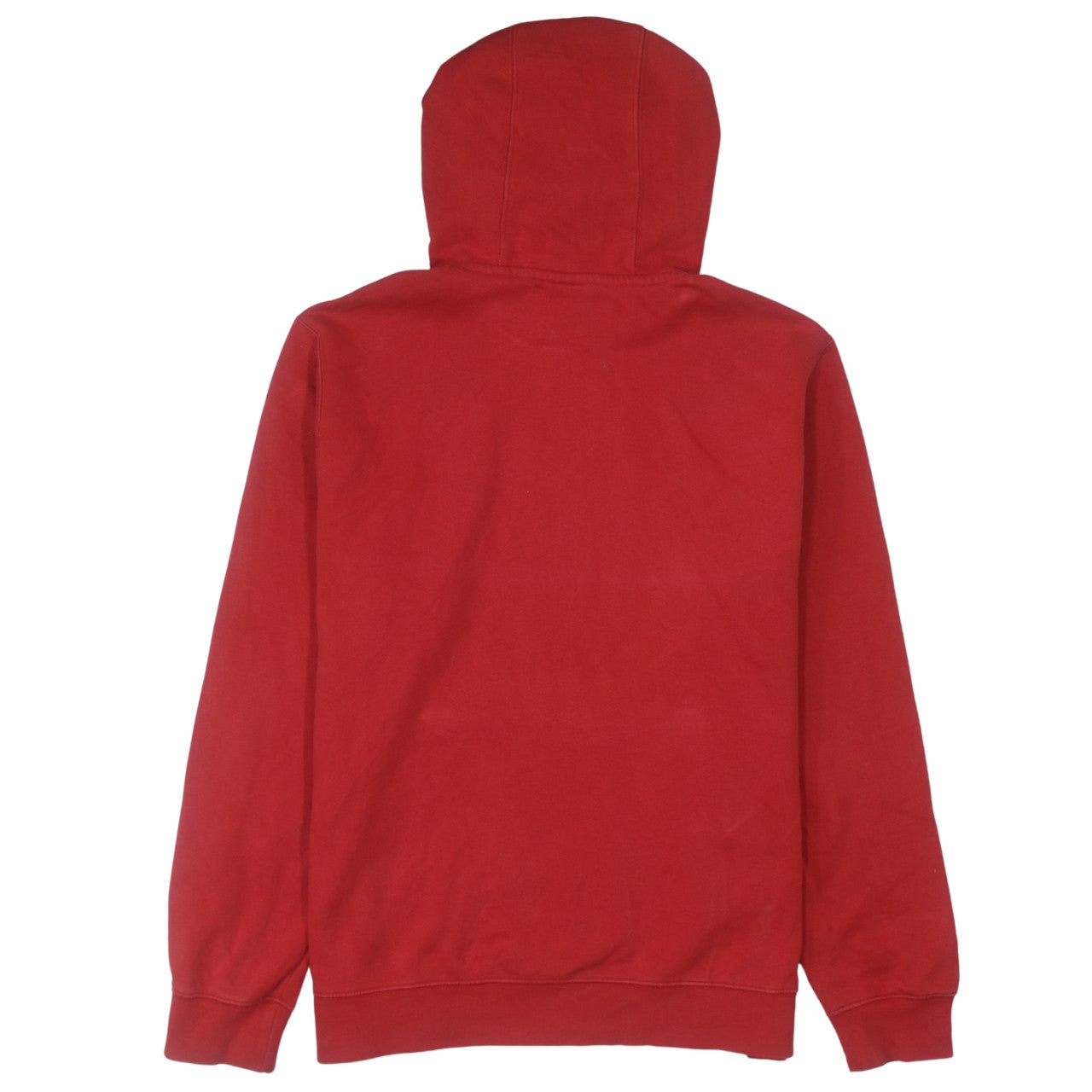 Nike Men’s Red Pullover Hoodie M Fleece Logo Sportswear