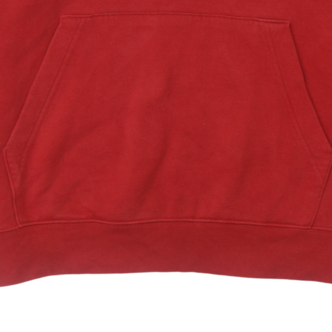 Nike Men’s Red Pullover Hoodie M Fleece Logo Sportswear