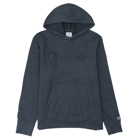 Champion Men's Blue Pullover Hoodie Size M Embroidered Logo