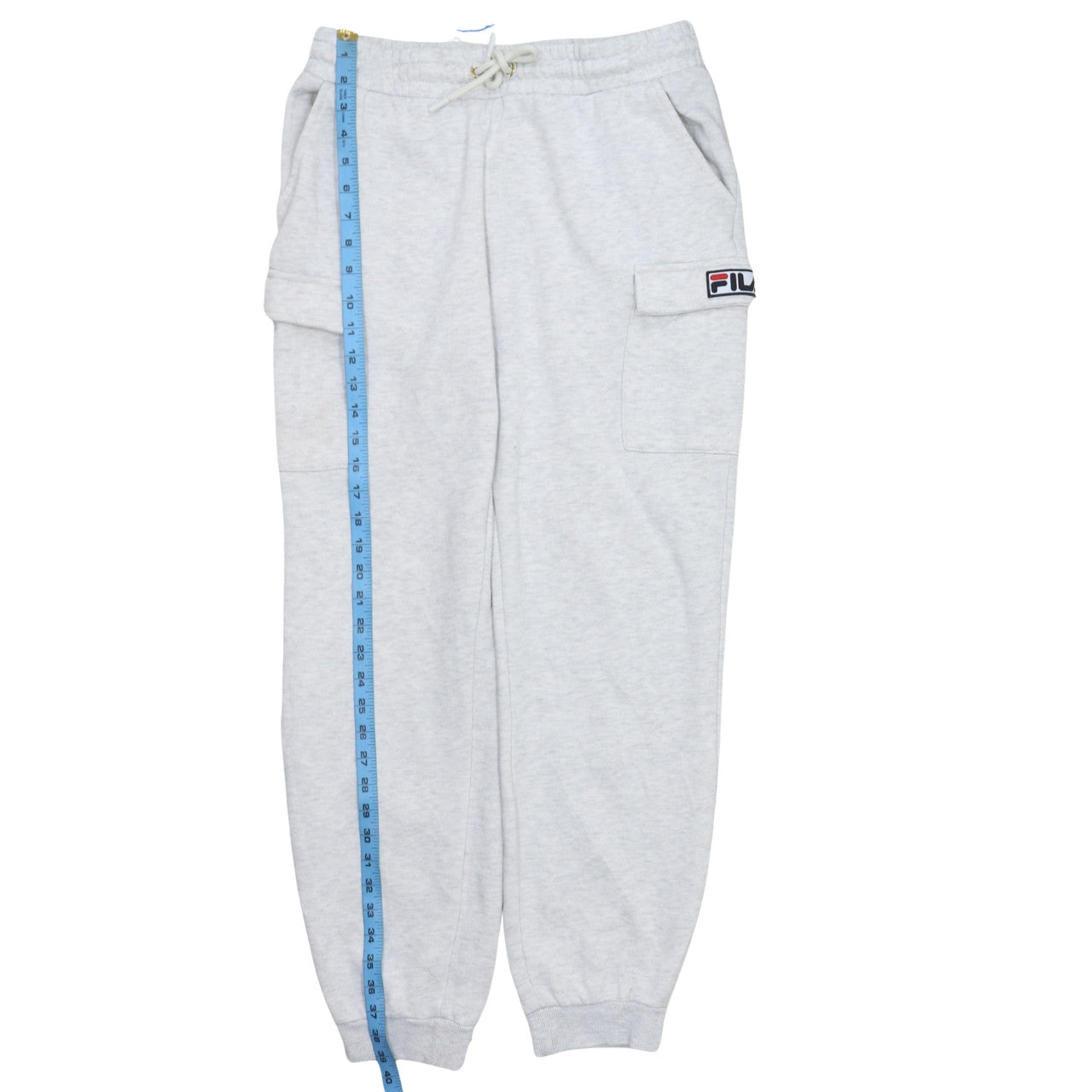 Fila Men's Grey Jogger Sweatpants M Regular Fit Fleece Trousers