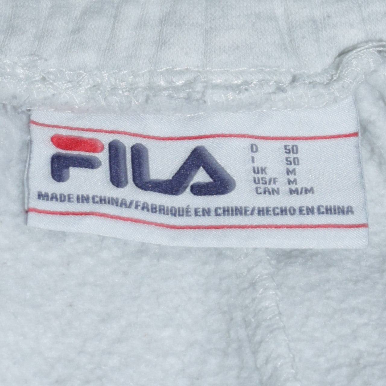 Fila Men's Grey Jogger Sweatpants M Regular Fit Fleece Trousers