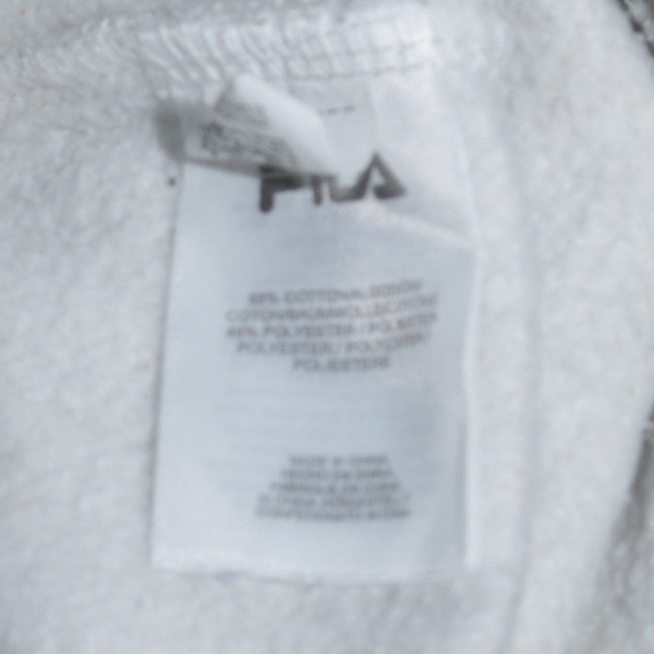 Fila Men's Grey Jogger Sweatpants M Regular Fit Fleece Trousers