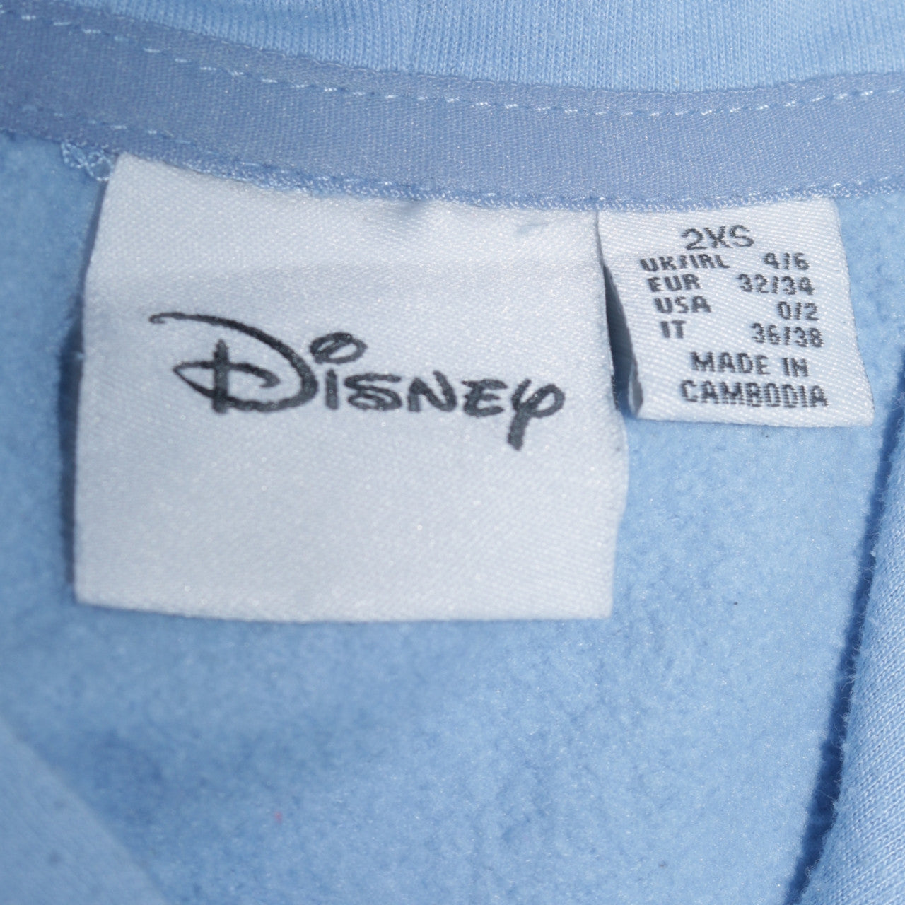 Disney Primark Women Blue Pullover Hoodie 2XS Mickey Graphic