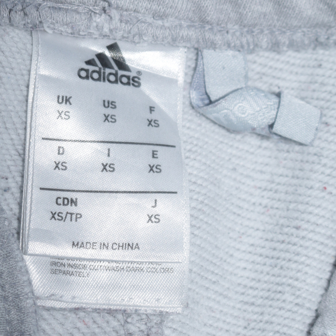 Adidas Men's Grey Jogger Sweatpants XS Tapered Fit Side Stripe