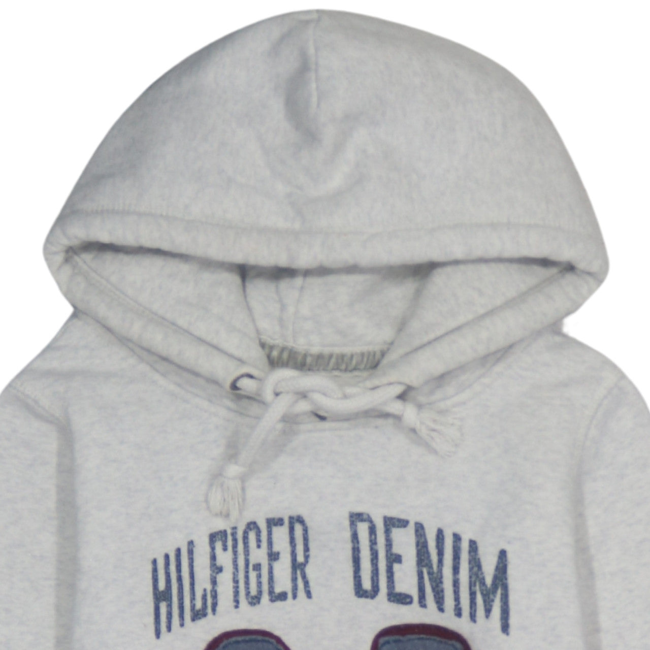 Tommy Hilfiger Men's Grey Pullover Hoodie Size M Embroidered 85 Logo