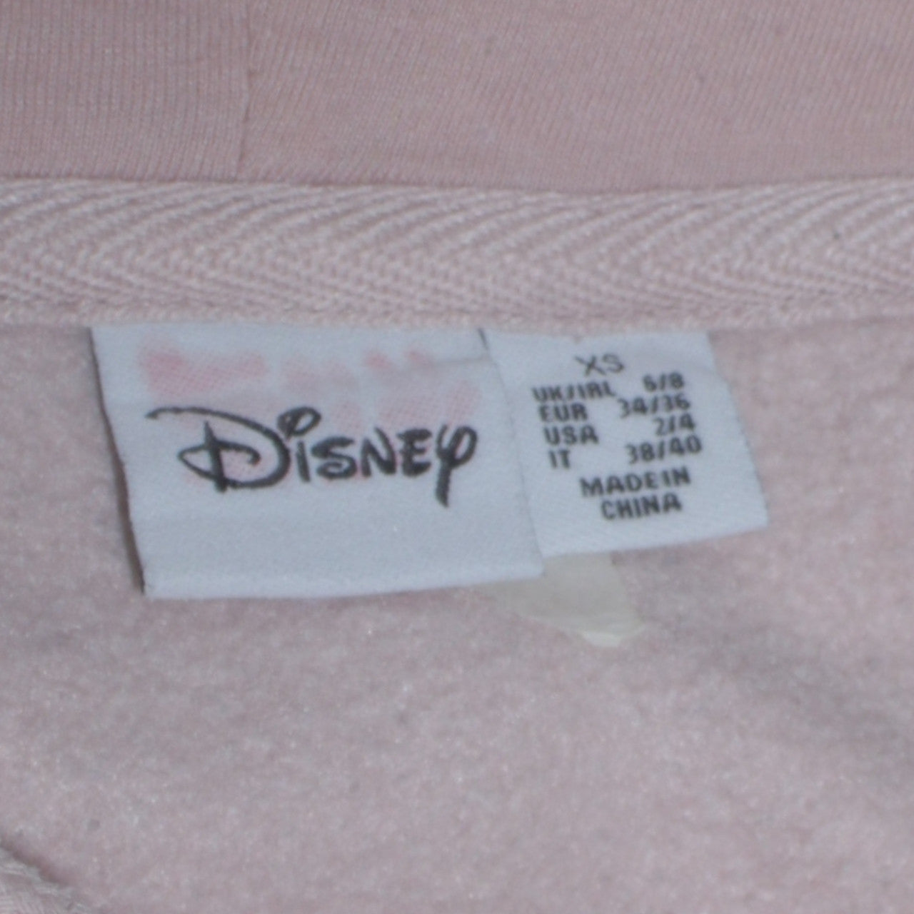 Disney Primark Women Beige Eeyore Pullover Hoodie XS Cotton