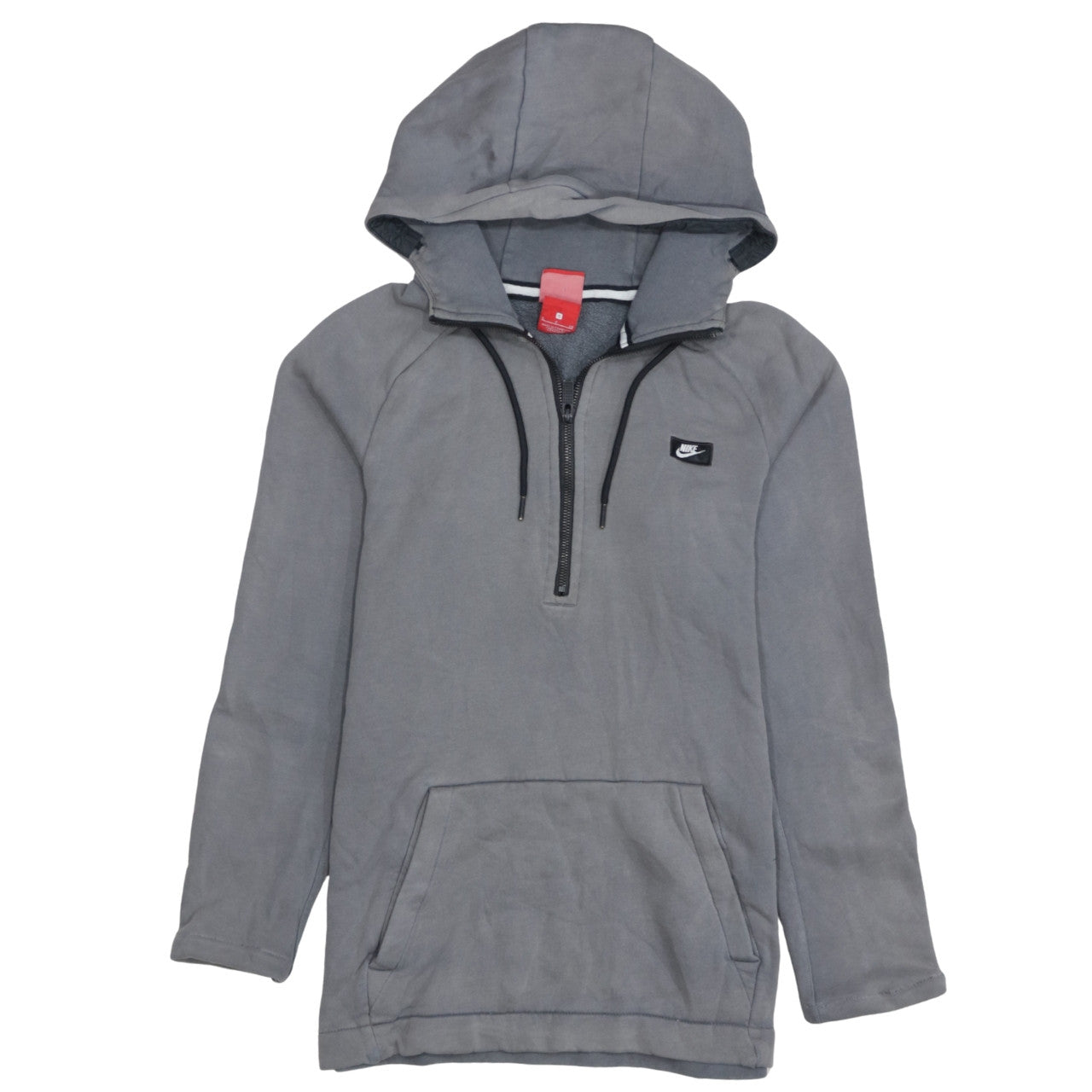 Nike Men's Grey Small 1/2 Zip Hoodie Sweatshirt Regular Fit