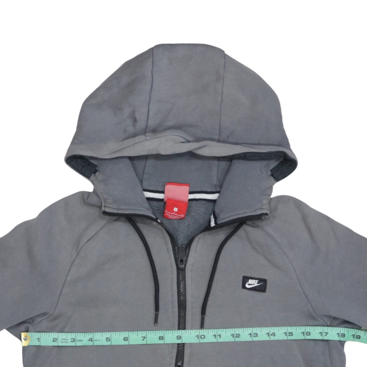 Nike Men's Grey Small 1/2 Zip Hoodie Sweatshirt Regular Fit