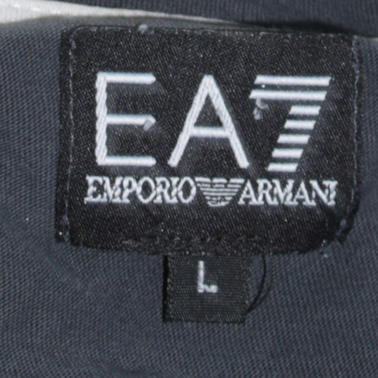 Emporio Armani EA7 Men's Black V-Neck Short Sleeve Cotton T-Shirt Size L