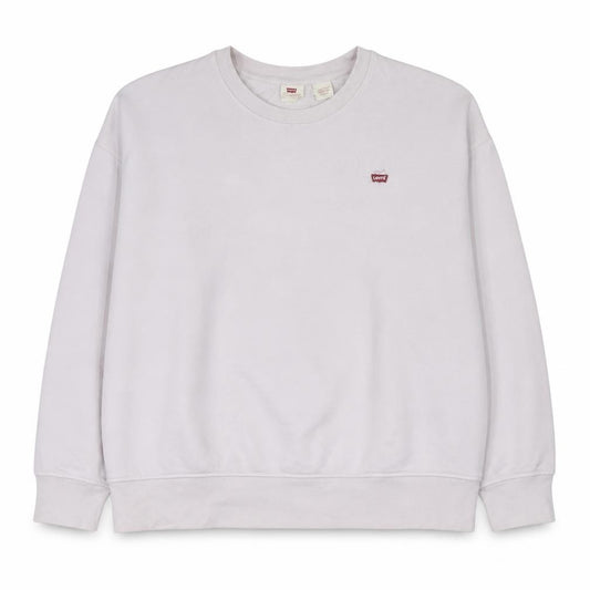 Levi's Women White Crew Neck Pullover Sweatshirt Size 3XL