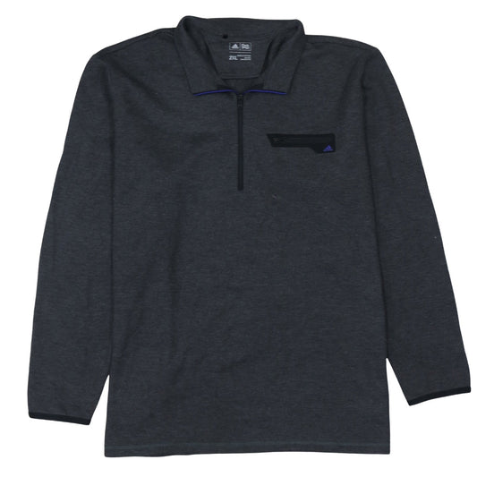 Adidas Men’s Grey 2XL 1/2 Zip Golf Sweatshirt Pullover