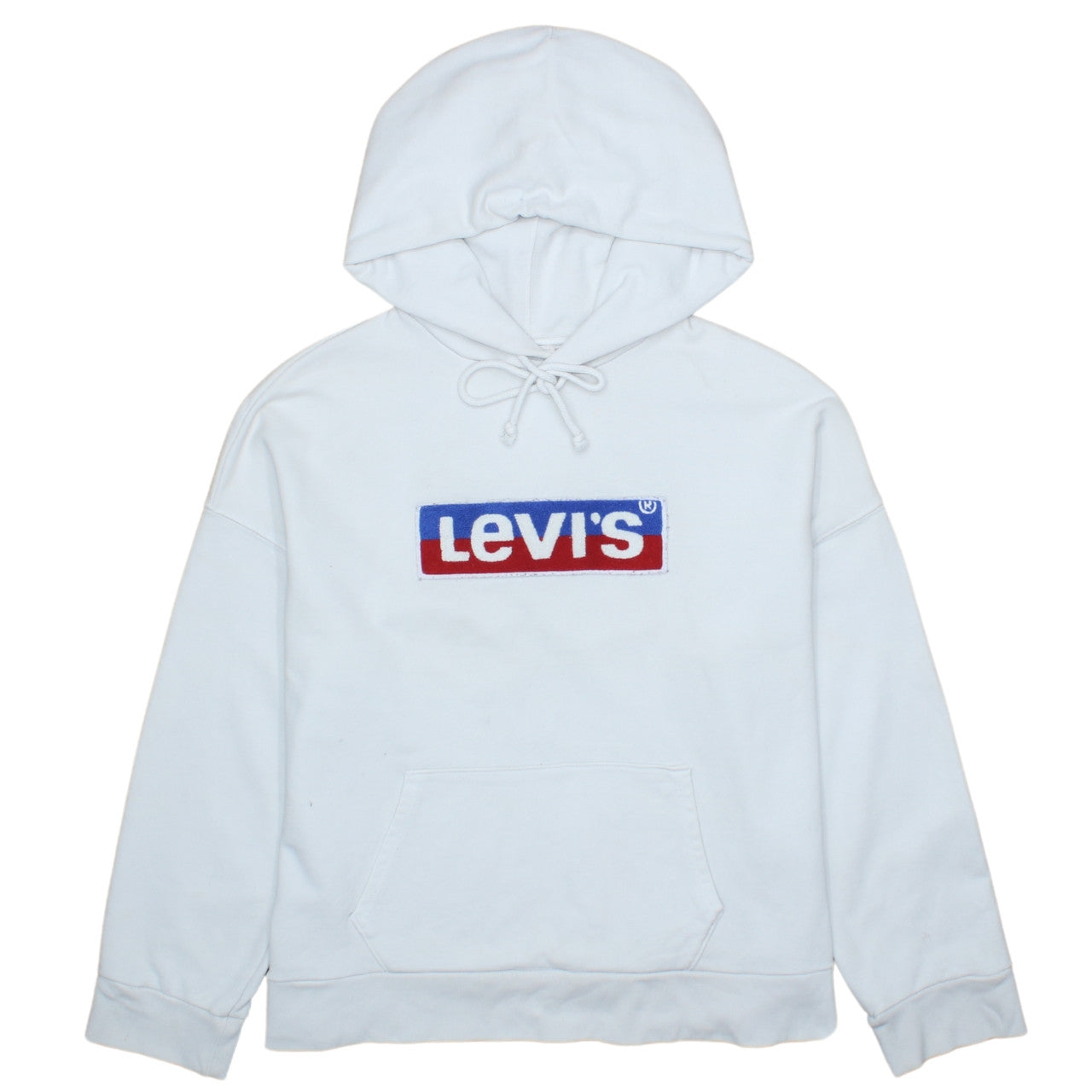 Levi's Men's White Pullover Logo Hoodie Size S Regular Fit