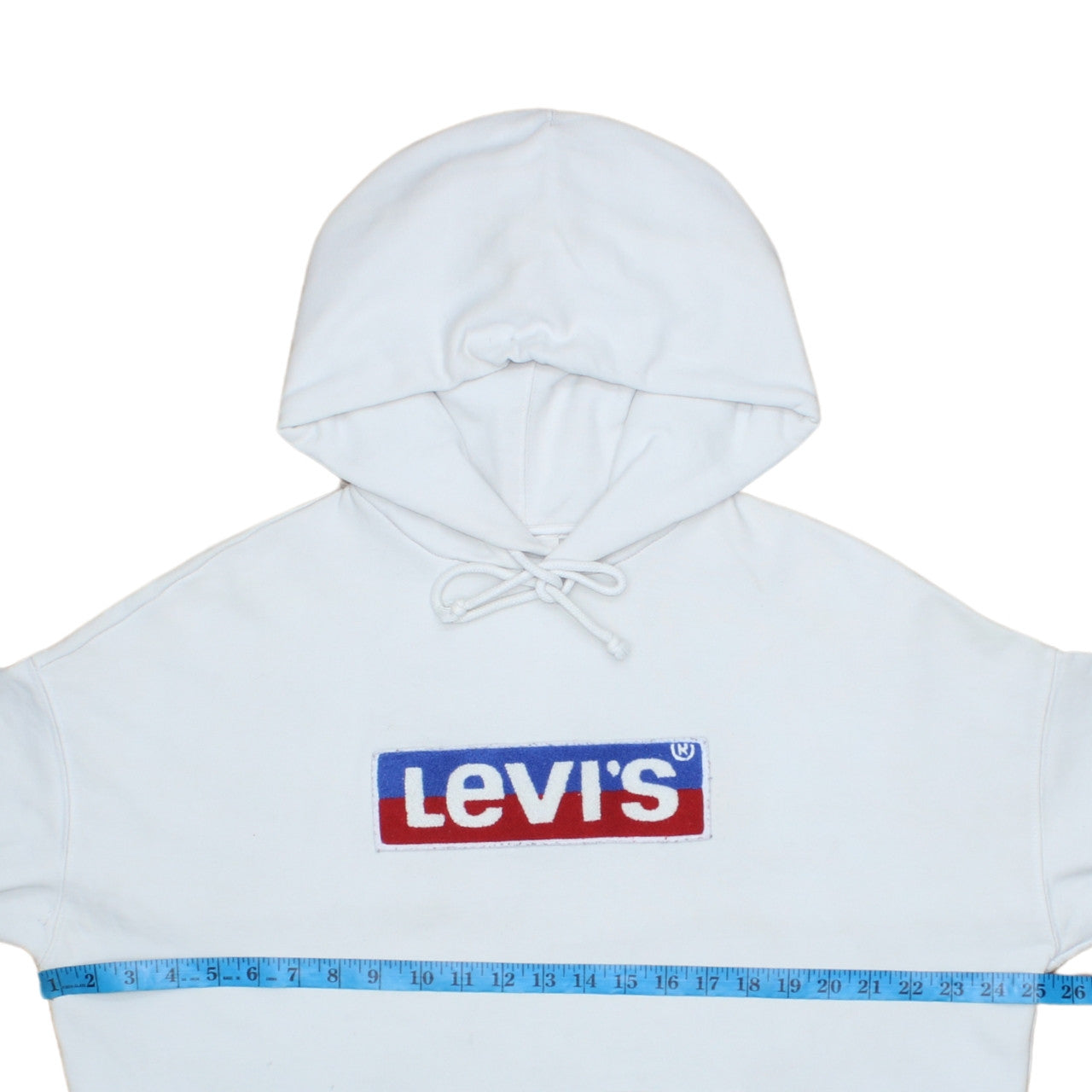 Levi's Men's White Pullover Logo Hoodie Size S Regular Fit