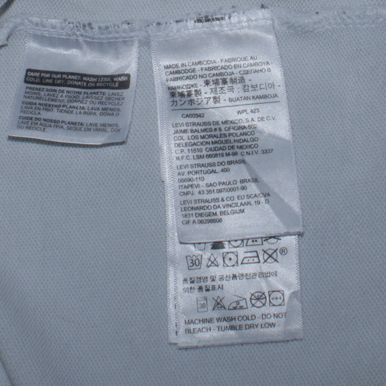 Levi's Men's White Pullover Logo Hoodie Size S Regular Fit
