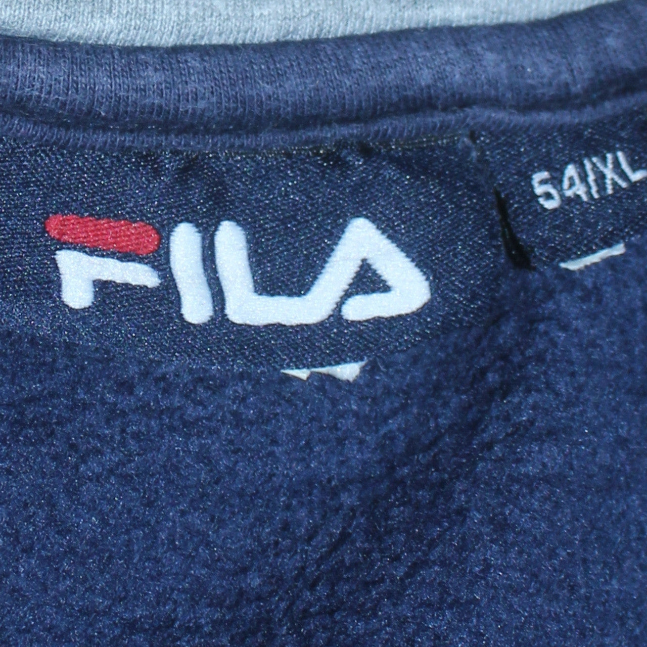 Fila Boys Blue XL Full Zip Hoodie Sweatshirt Cotton Blend Logo