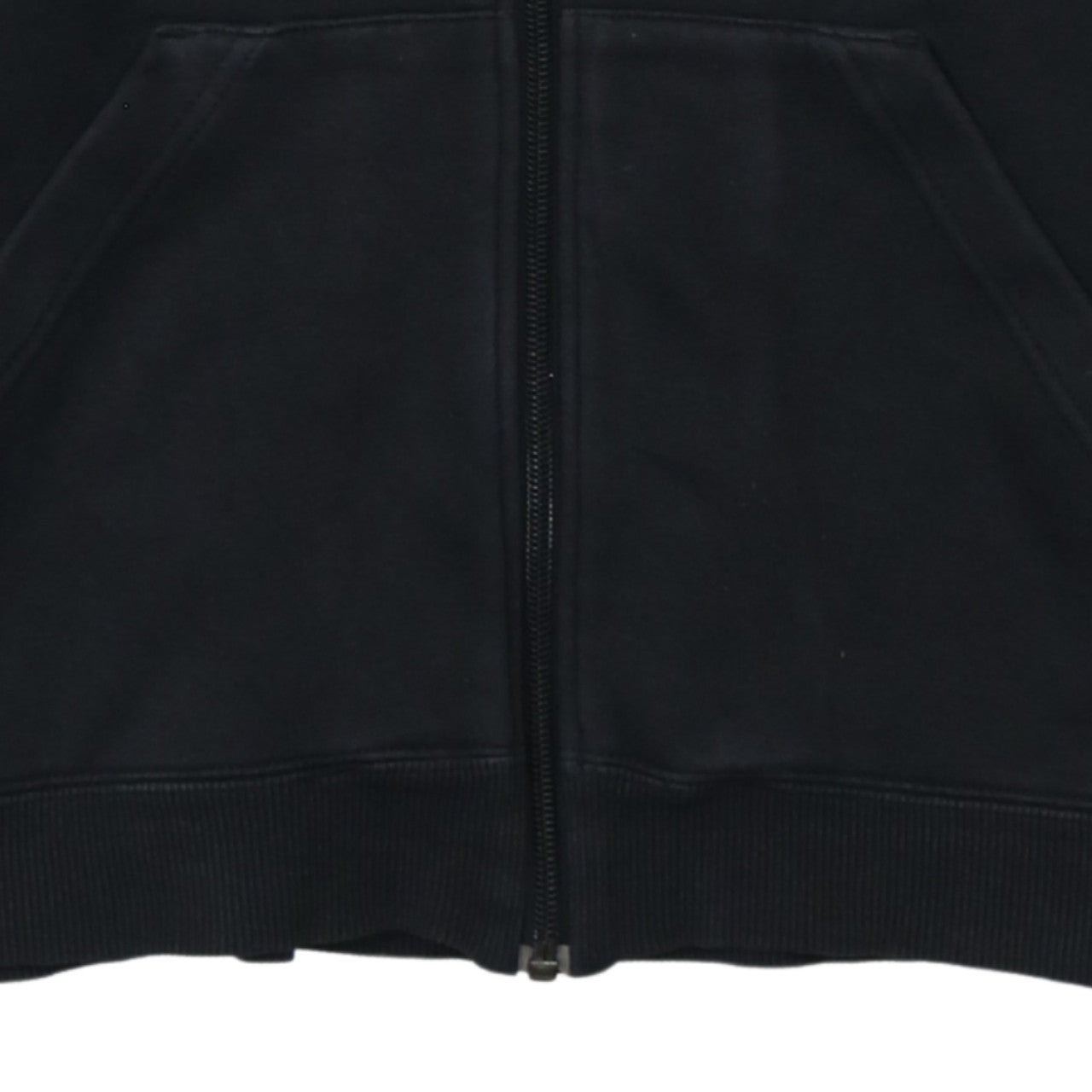 Adidas Women Black Full Zip Hoodie Cotton Blend Size M
