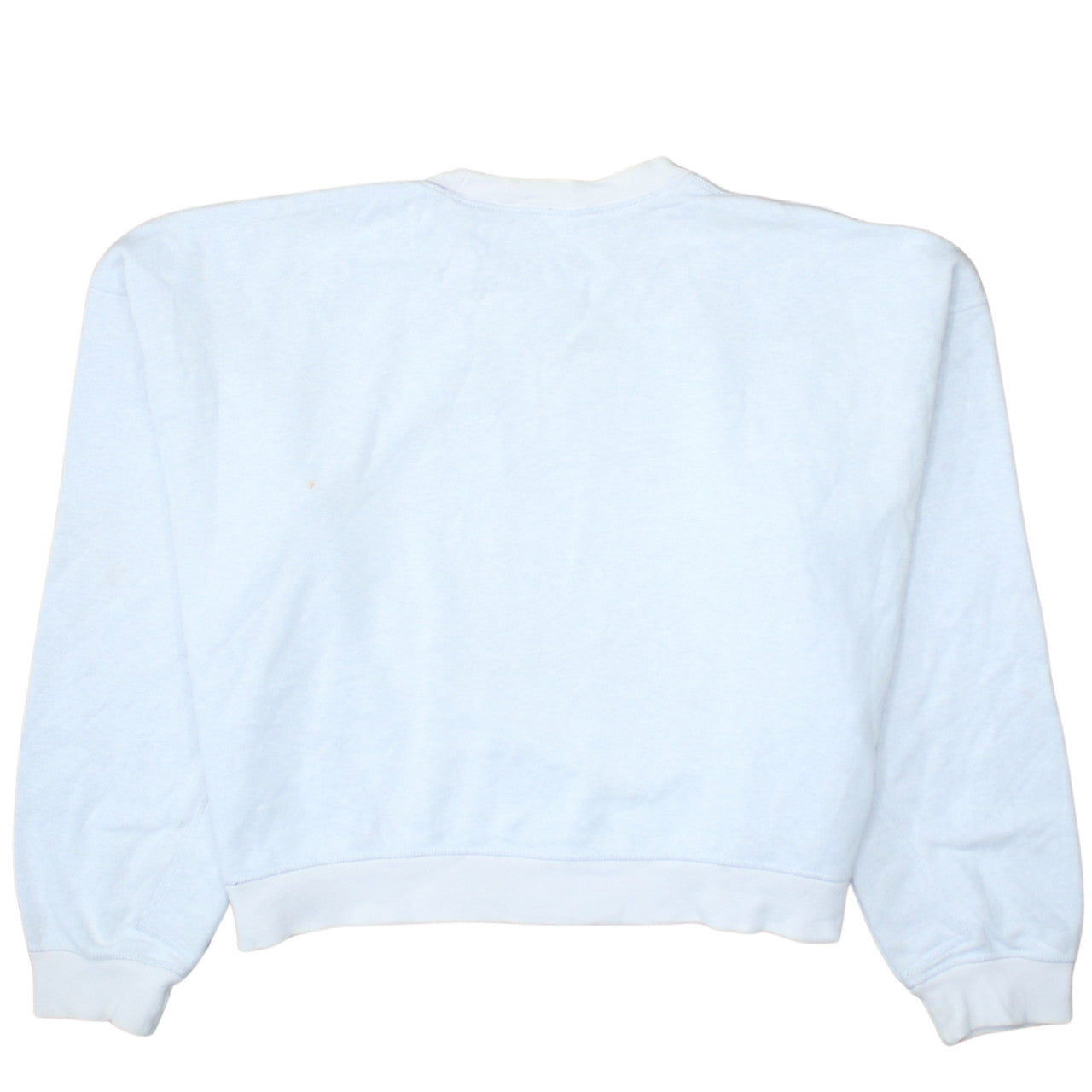 Nike Women's White Pullover Sweatshirt Medium Crew Neck Logo Cotton Blend