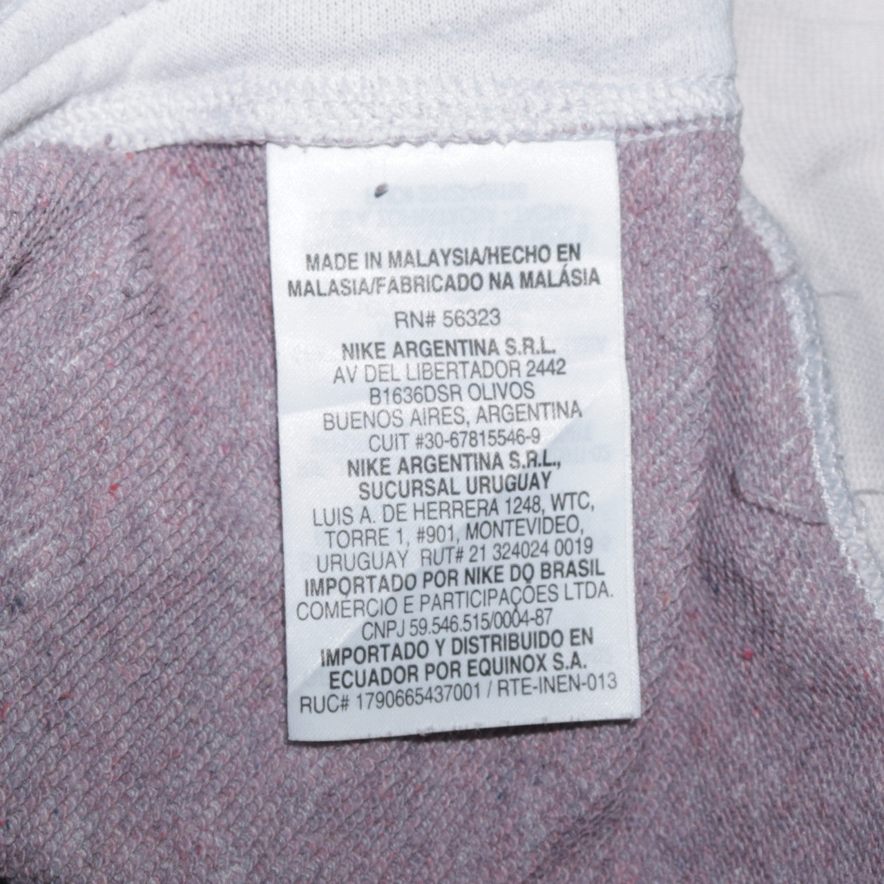 Nike Women's White Pullover Sweatshirt Medium Crew Neck Logo Cotton Blend