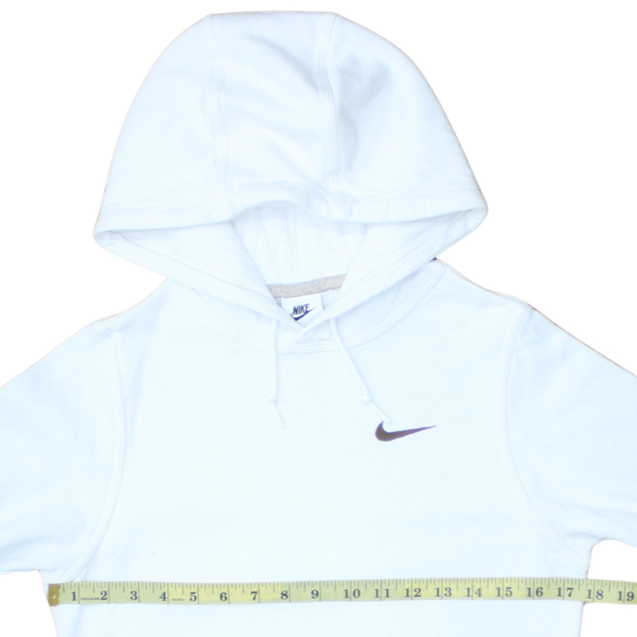 Nike Mens White XS Pullover Hoodie Fleece Sportswear Sweatshirt