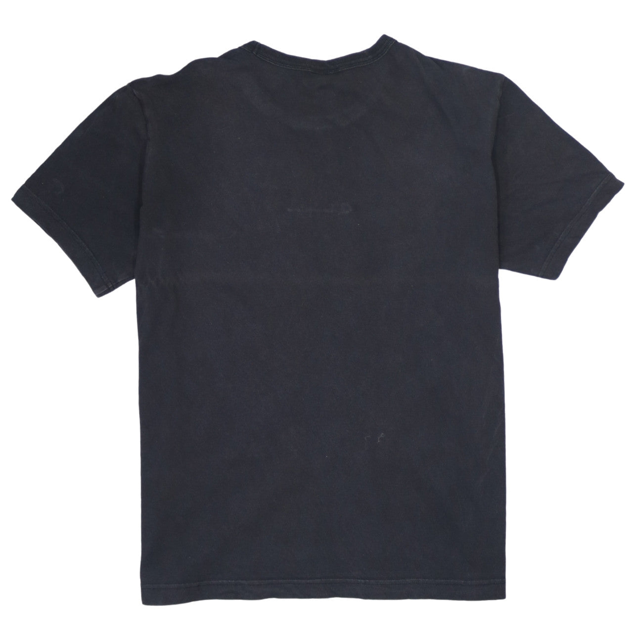 Champion Men's Black Small Cotton Crew Neck Logo T-Shirt