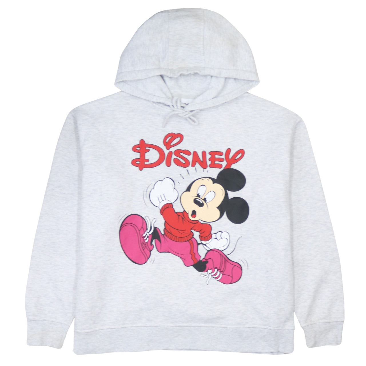 Disney Womens Grey Mickey Mouse Hoodie Size L 14/16 Primark Cares