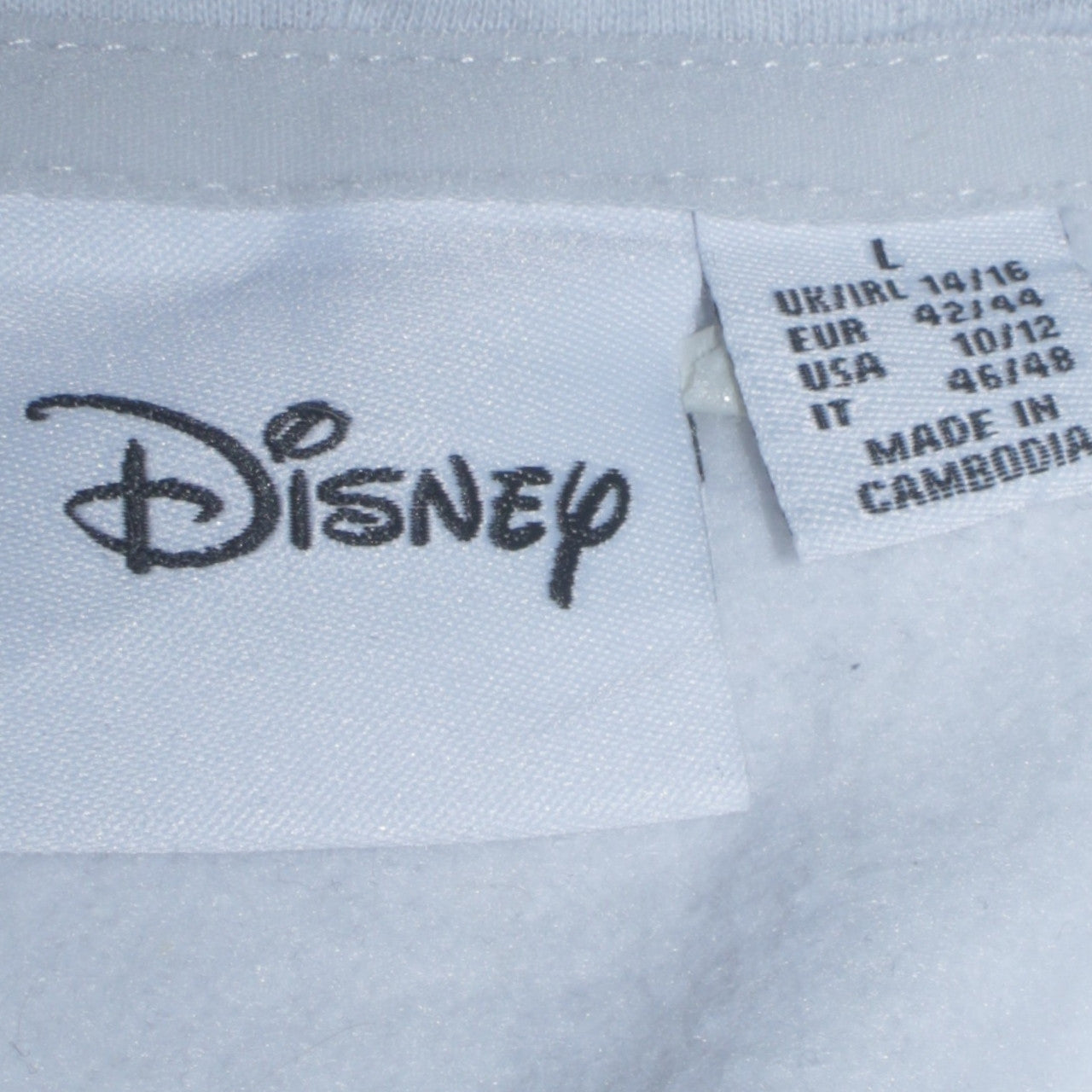 Disney Womens Grey Mickey Mouse Hoodie Size L 14/16 Primark Cares