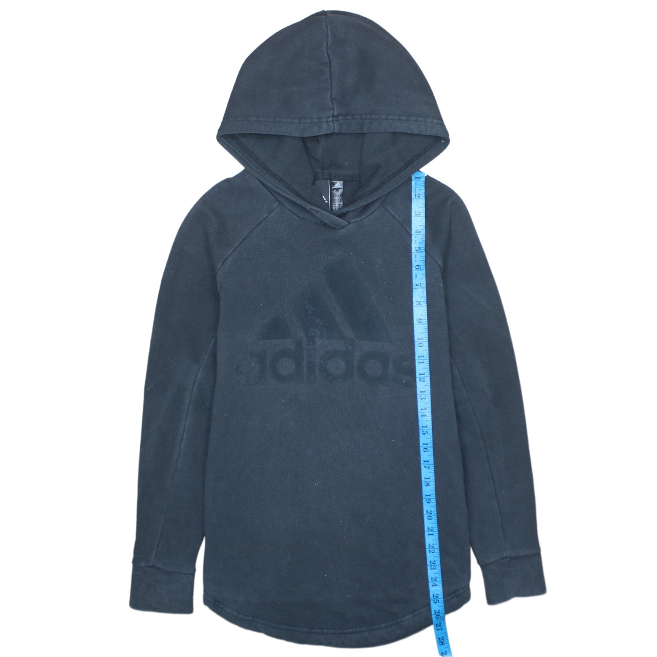 Adidas Womens Black Small Pullover Hoodie Long Sleeve Logo Sportswear