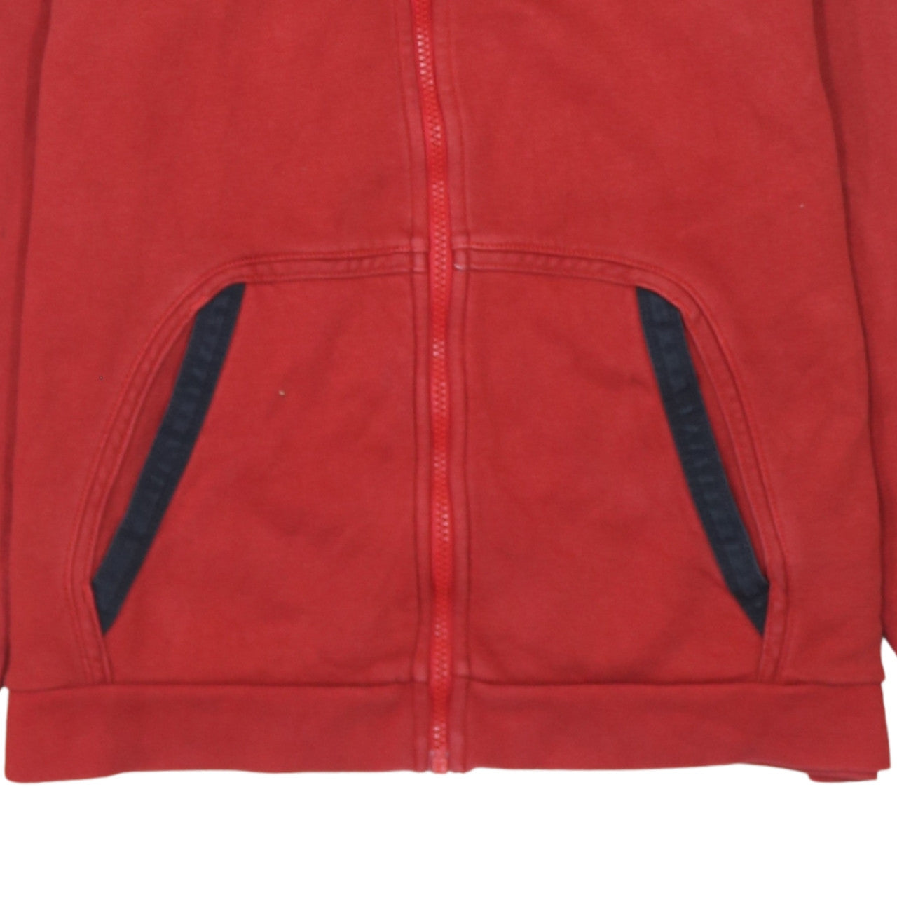 Nike Boys Red Full Zip Hoodie XL 13 158-170cm Standard Fit Fleece