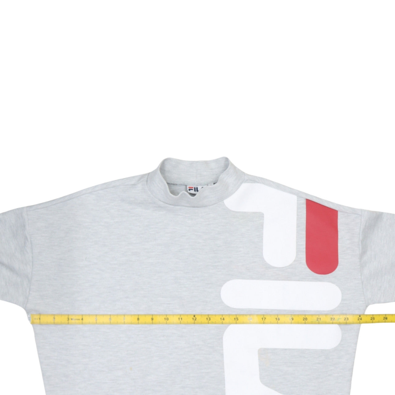FILA Mens Grey Small Logo Pullover Sweatshirt