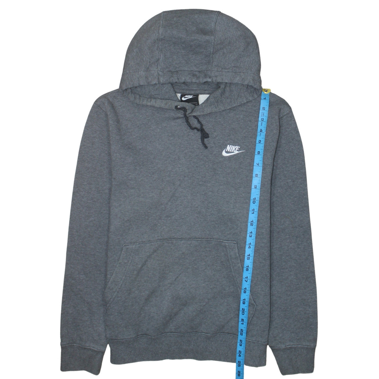 Nike Men's Grey Pullover Hoodie Small Regular Fit Fleece
