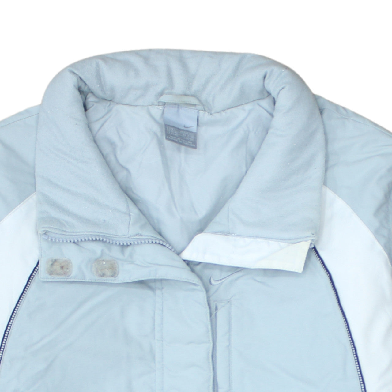 Nike Women's Blue Puffer Jacket Medium Winter Water Resistant