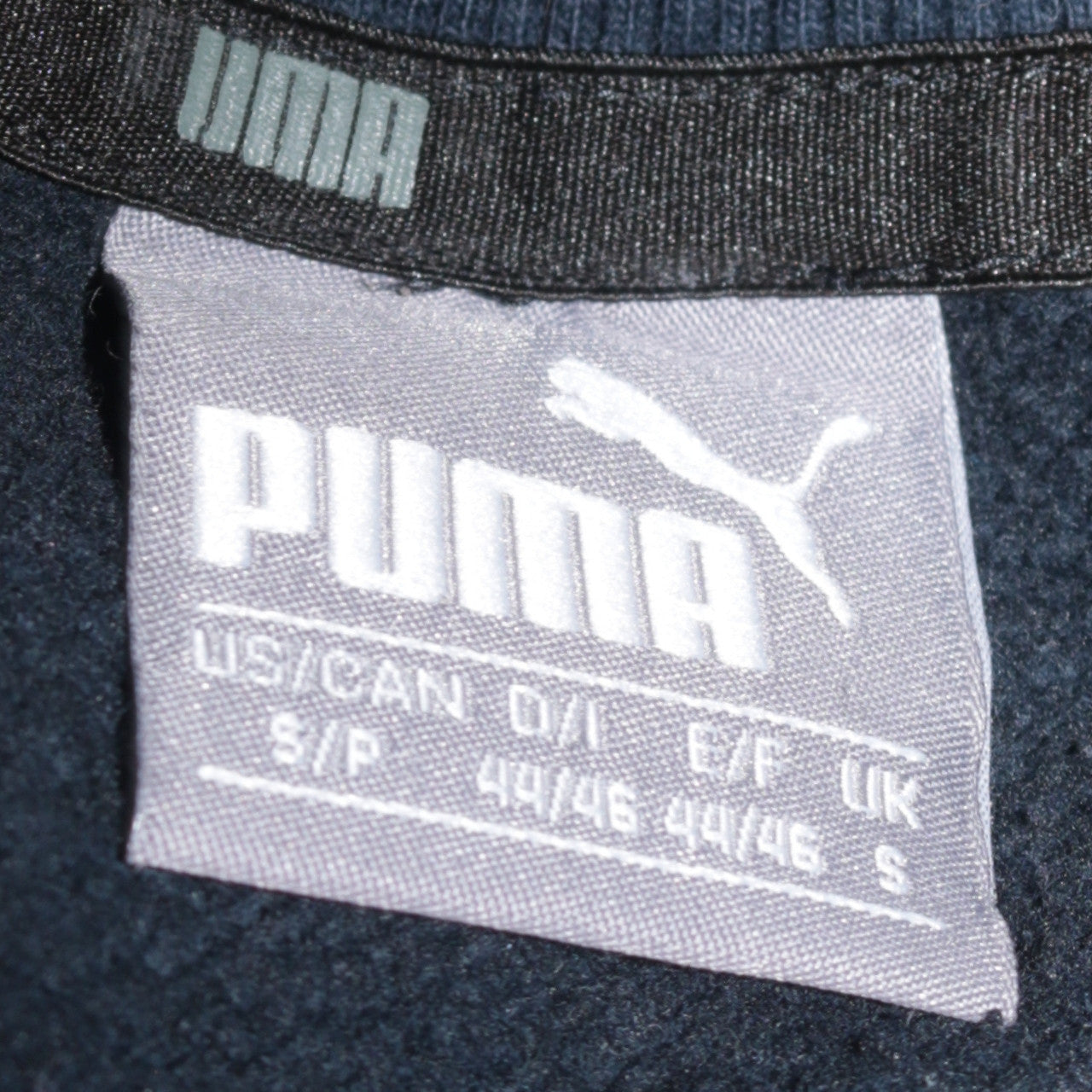 Puma Men's Blue Crew Neck Logo Pullover Sweatshirt Size S