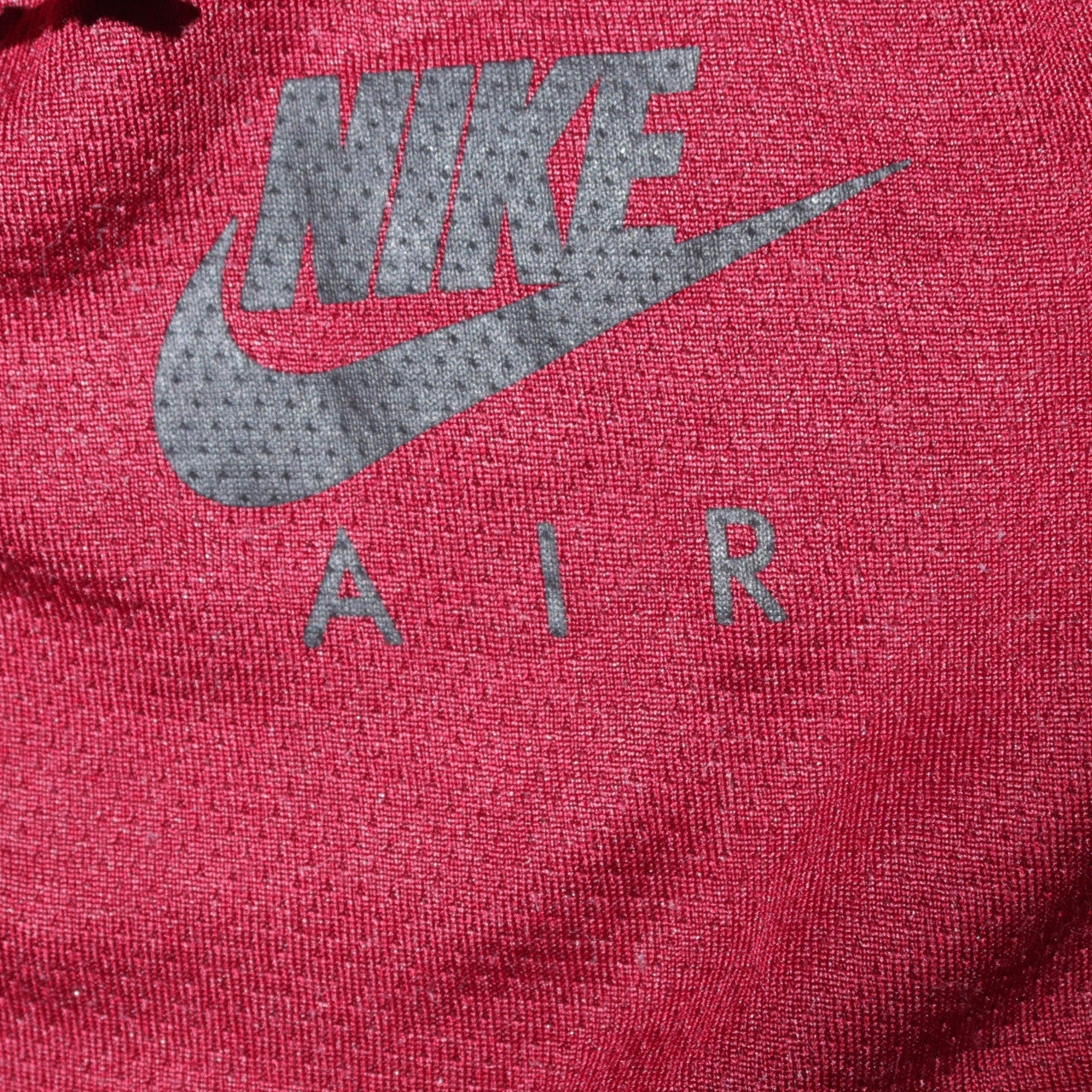 Nike Men's Red Full Zip Hoodie Size L Sportswear Fleece
