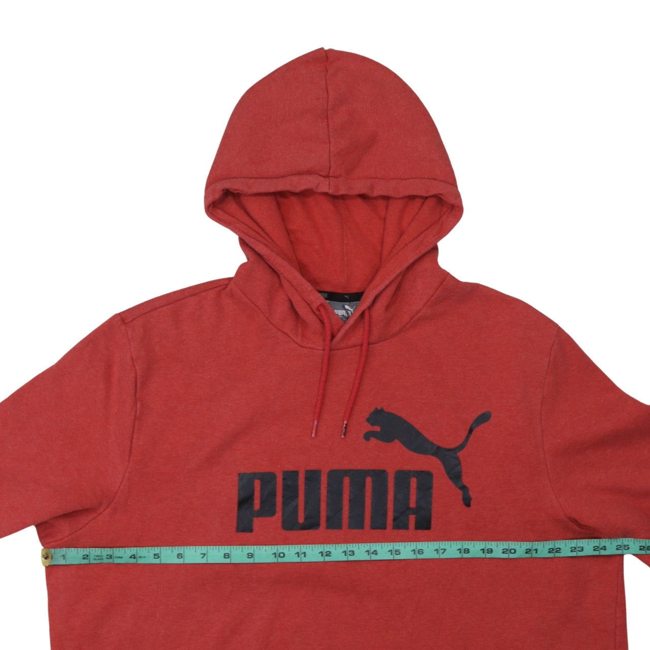 Puma Men's Red XL Pullover Hoodie Sweatshirt with Logo Print