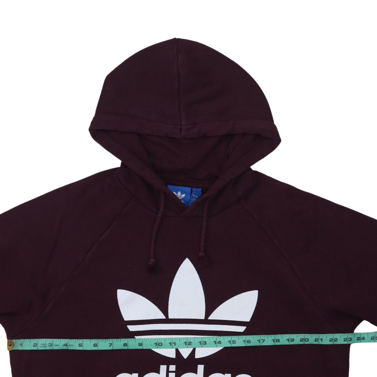Adidas Men's Brown Pullover Hoodie L Regular Fit Graphic Logo Sweatshirt
