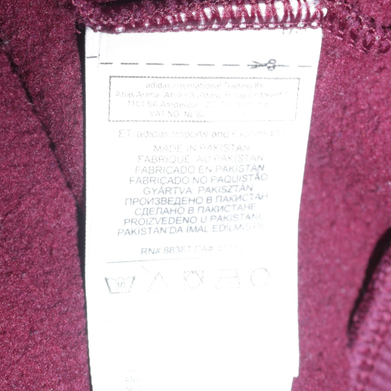 Adidas Men's Brown Pullover Hoodie L Regular Fit Graphic Logo Sweatshirt