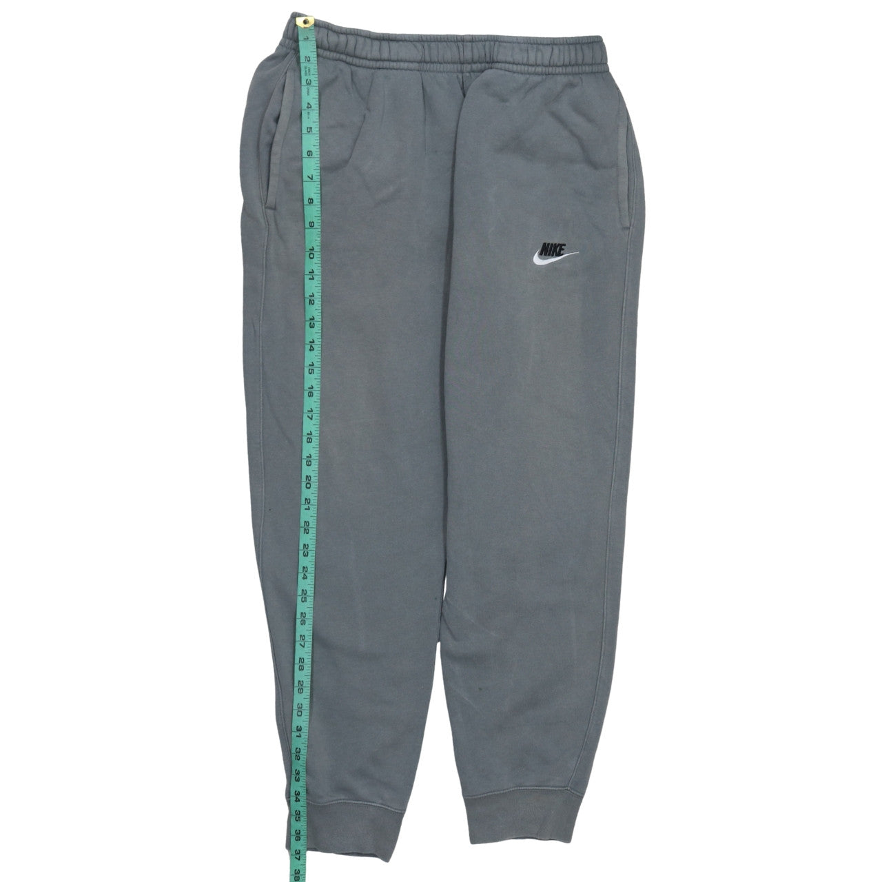 Nike Men's Grey Jogger Sweatpants M Regular Fit Fleece Activewear
