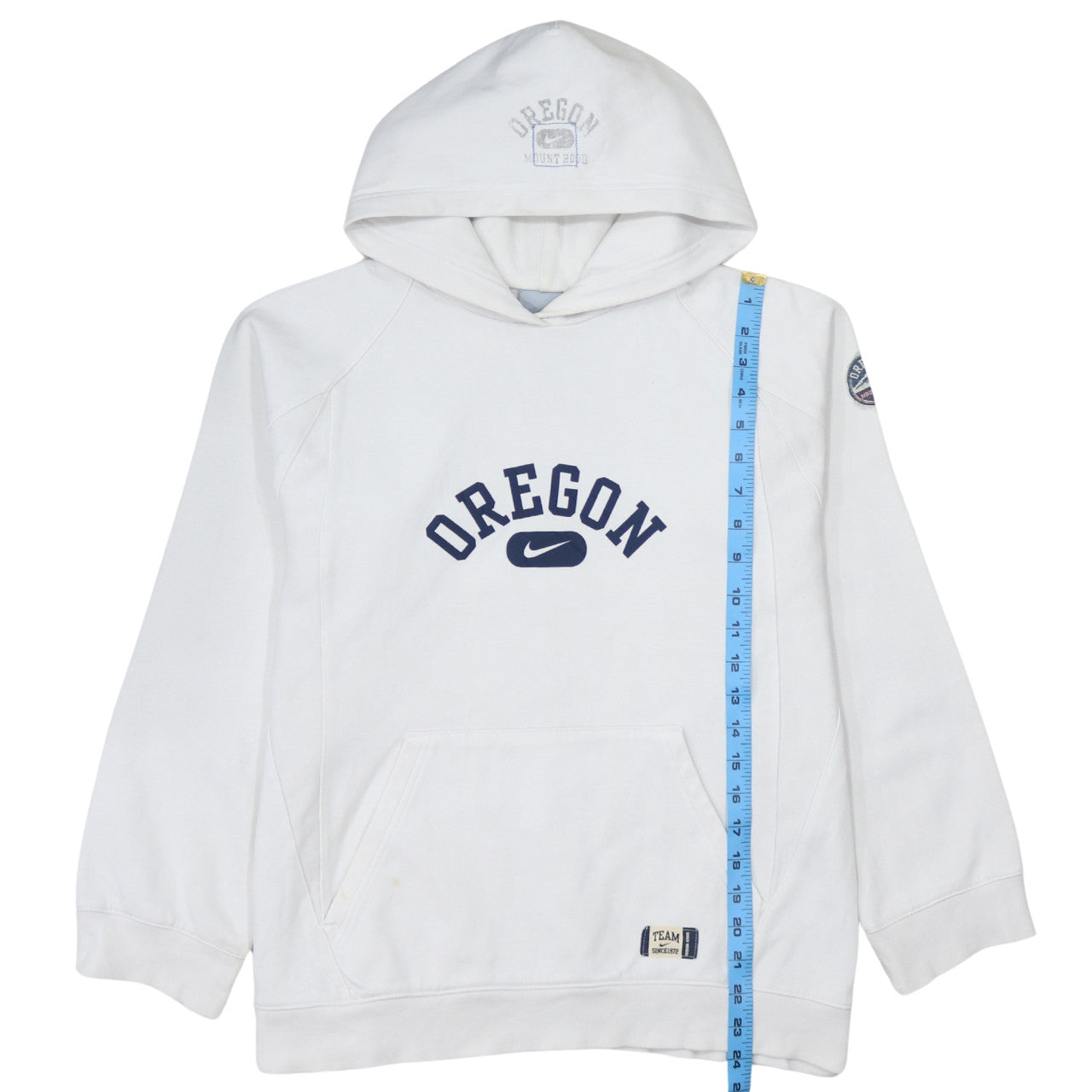 Nike Boys White Oregon Pullover Hoodie Size 12-13 Years Fleece Lined