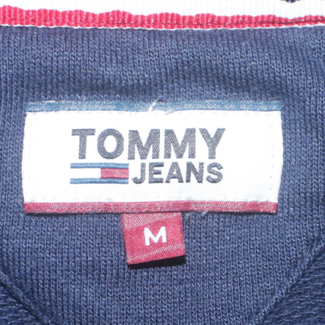 Tommy Jeans Womens Navy Blue Cotton Crew Neck Sweatshirt M