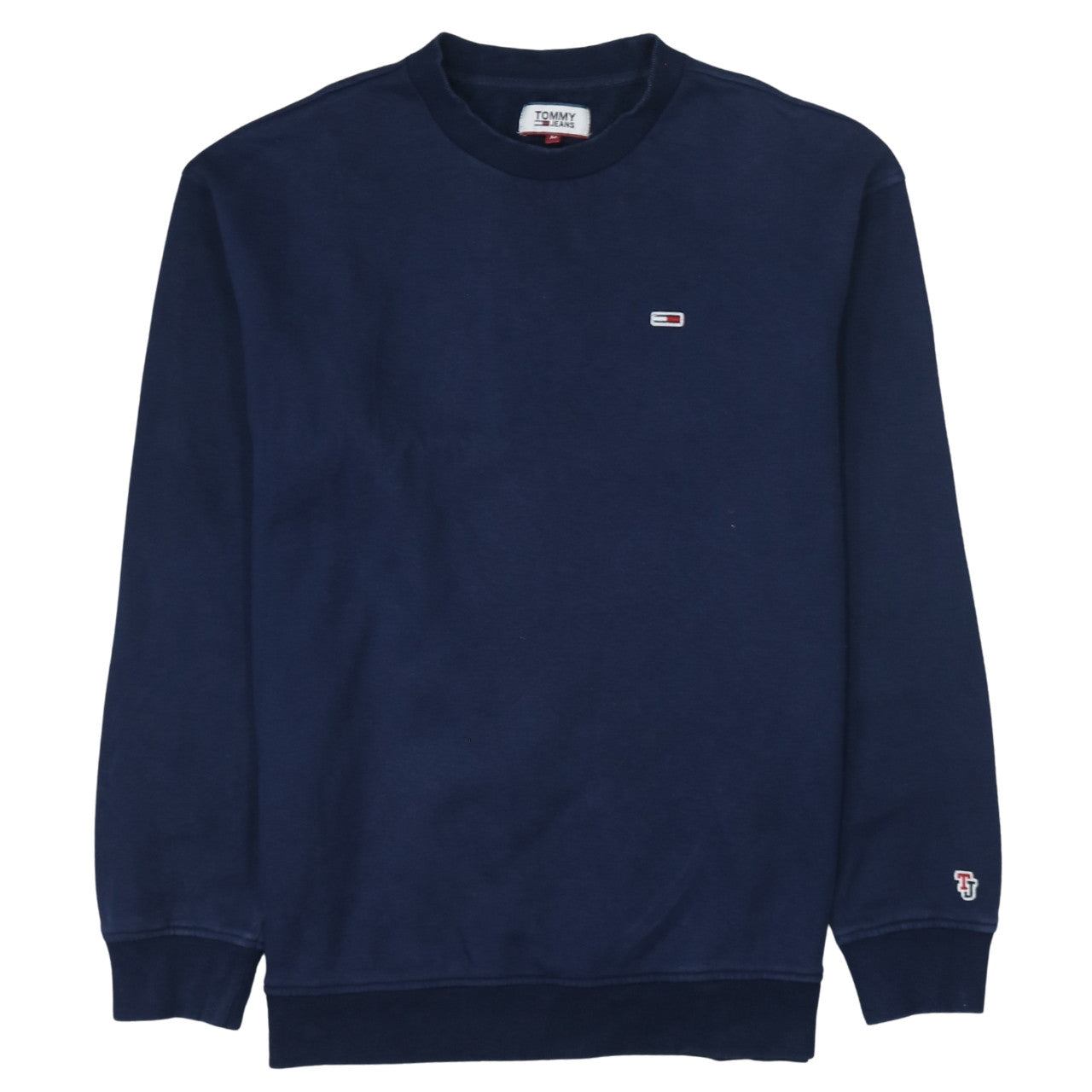 Tommy Jeans Men's Blue Crew Neck Pullover Sweatshirt M