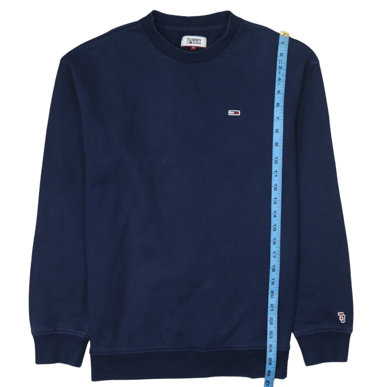 Tommy Jeans Men's Blue Crew Neck Pullover Sweatshirt M