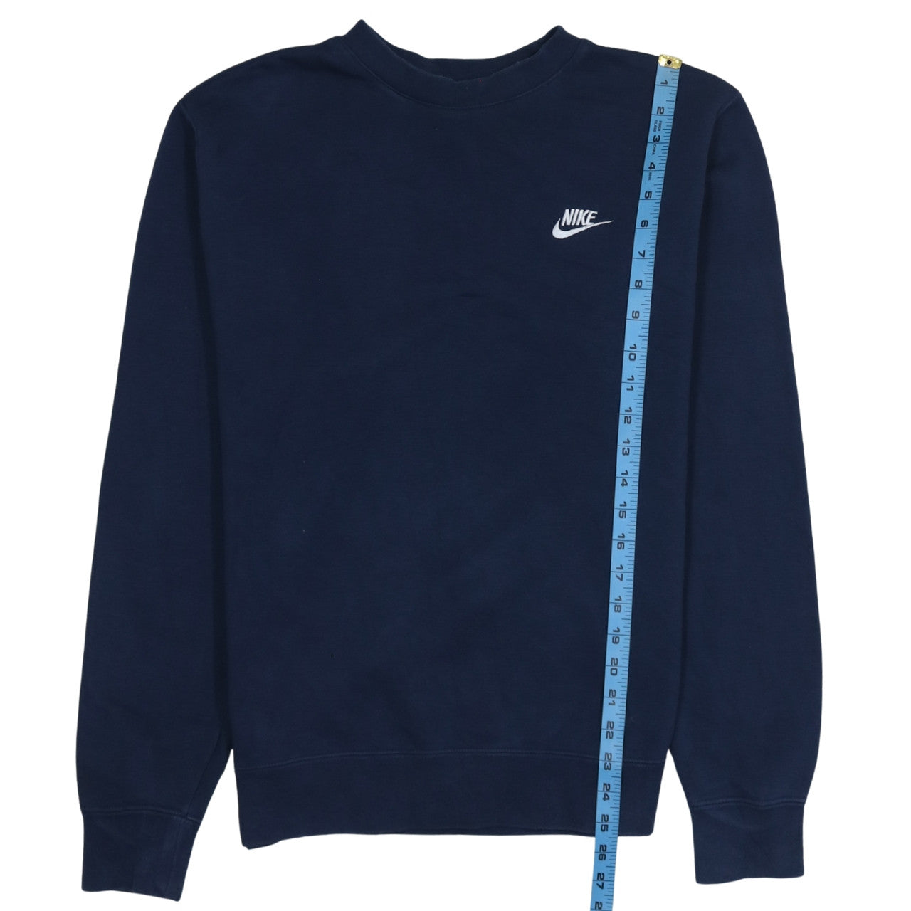 Nike Men Blue Crew Neck Pullover Sweatshirt Size S