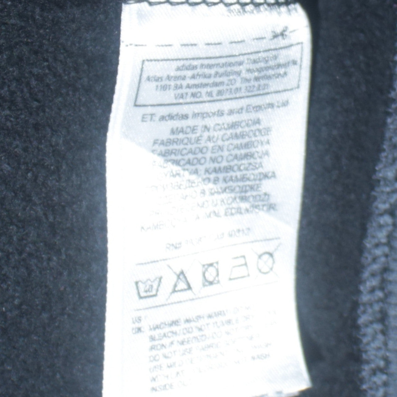 Adidas Men's Black Pullover Hoodie Small Regular Fit Sportswear