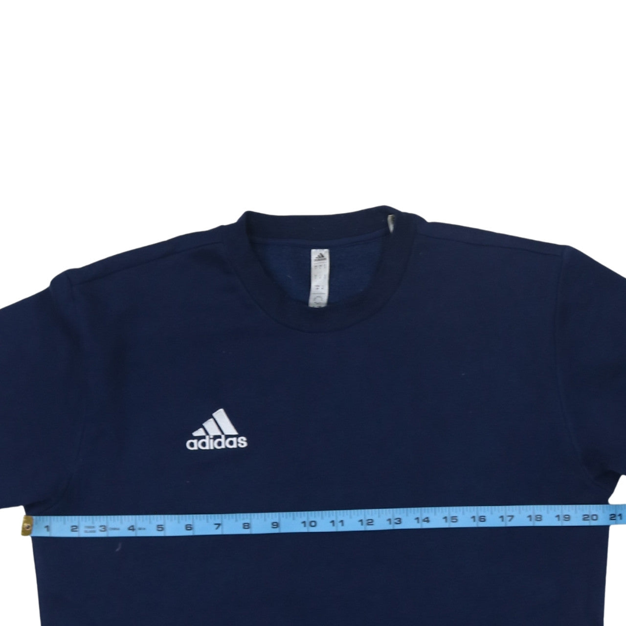 Adidas Men's Blue Crew Neck Pullover Sweatshirt Size S
