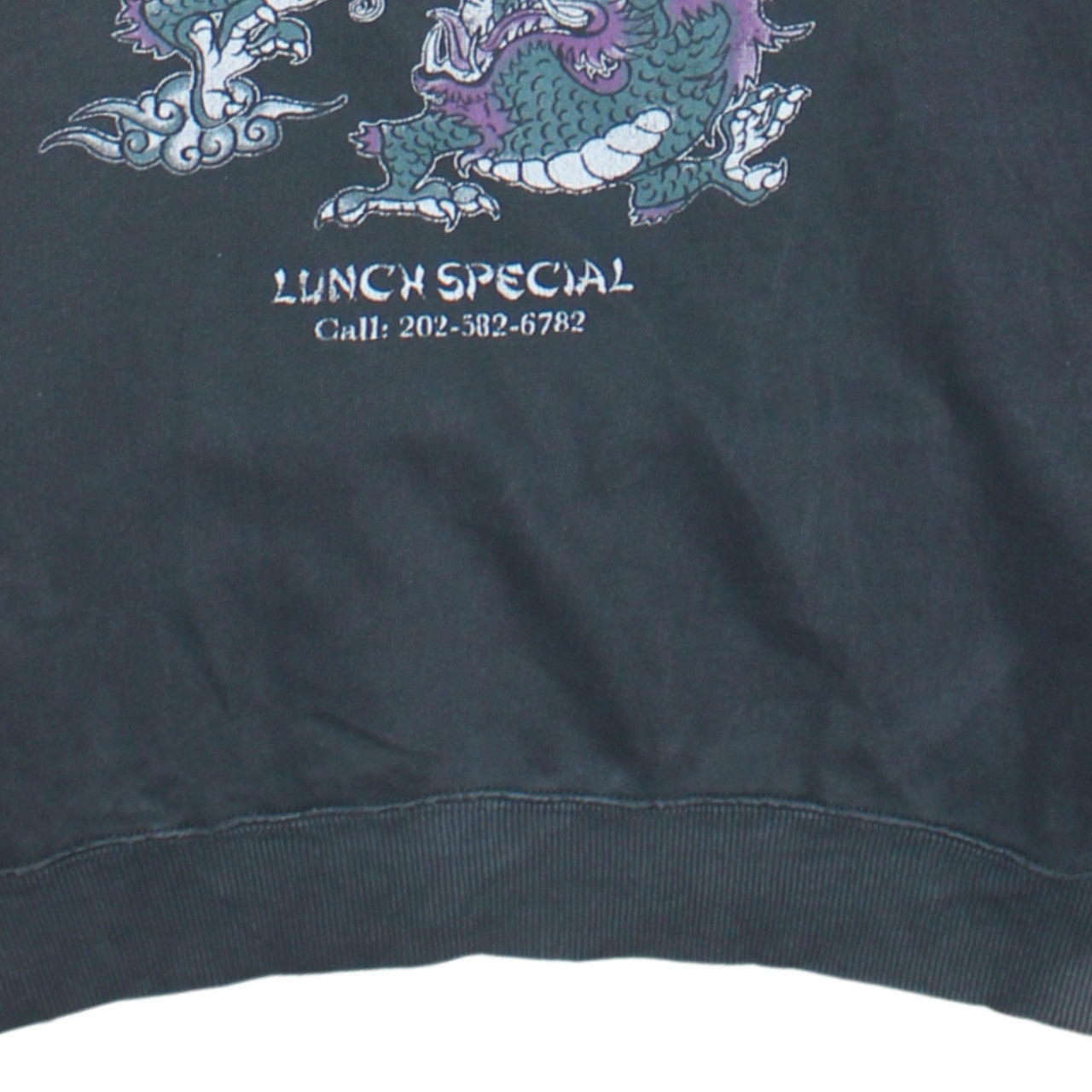 Pull & Bear Women's Black Dragon Graphic Sweatshirt S