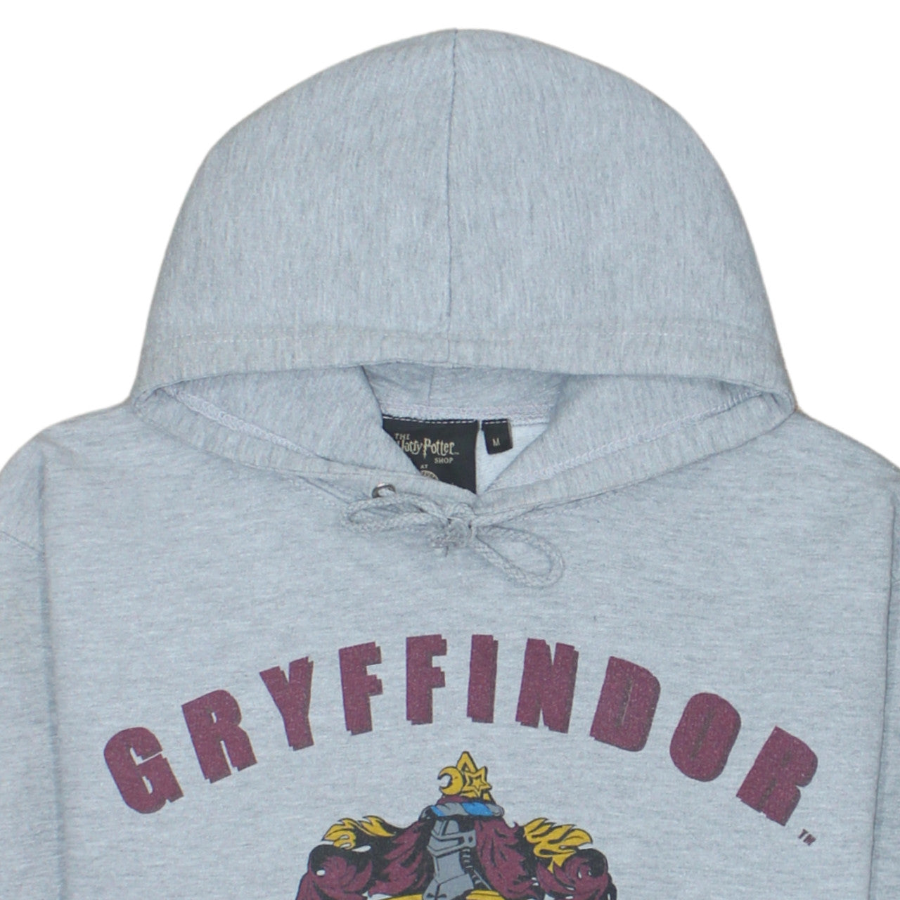 Harry Potter Gryffindor Grey Hoodie Men M Pullover Fleece Sweatshirt